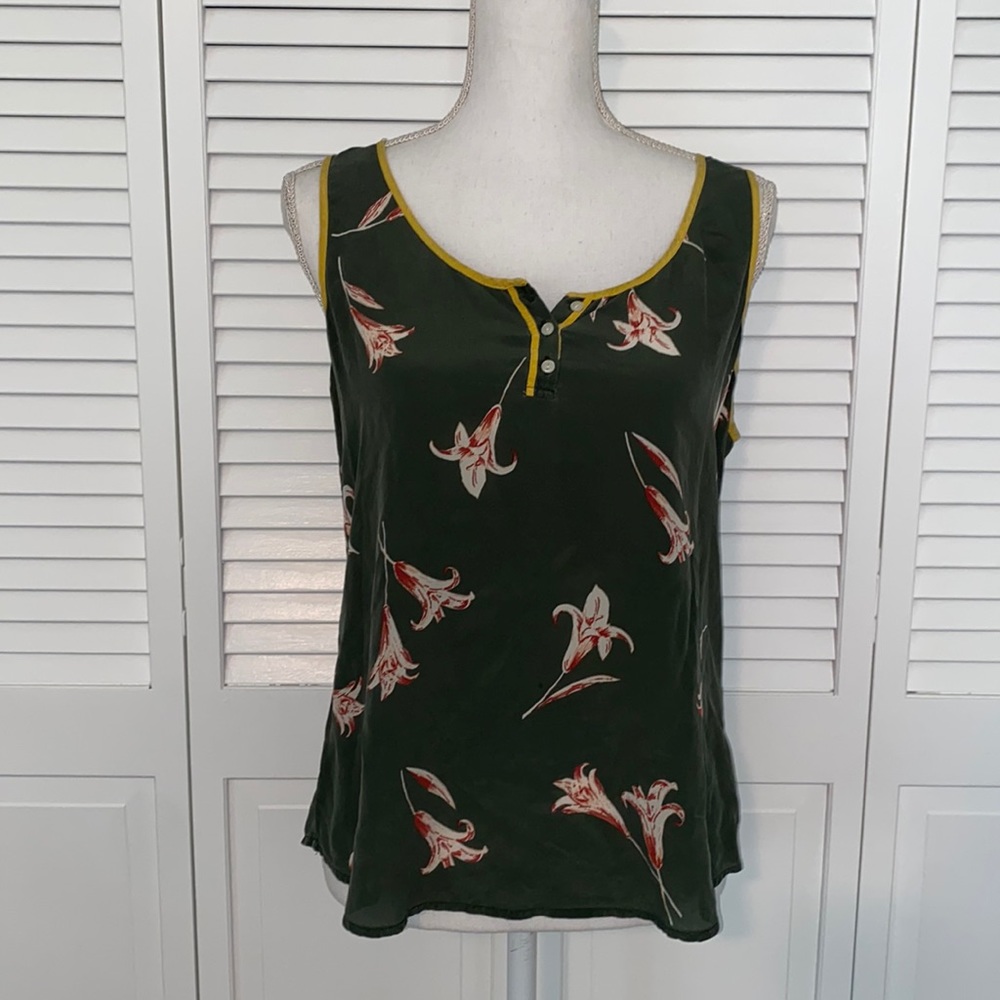 Lucky Brand Sleeveless Silk Top